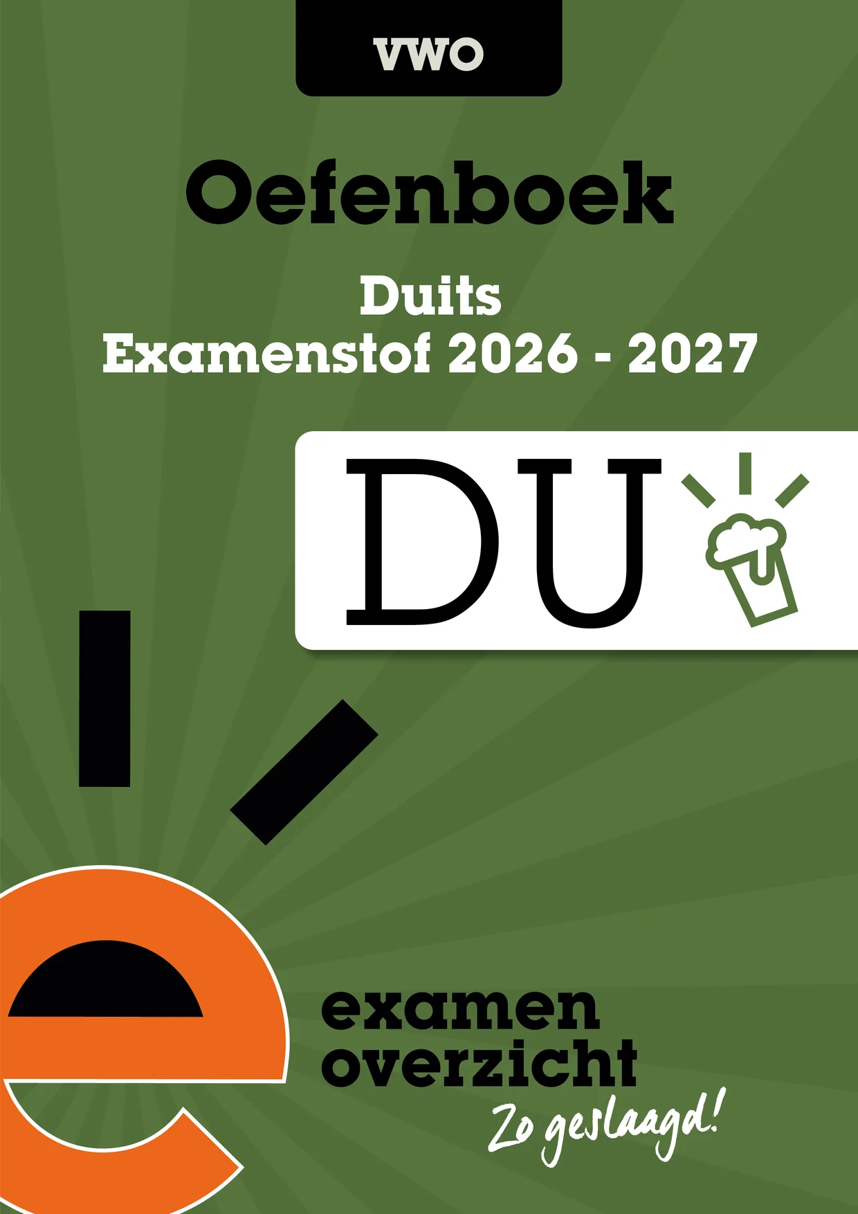Omslag van Oefenboek Duits vwo