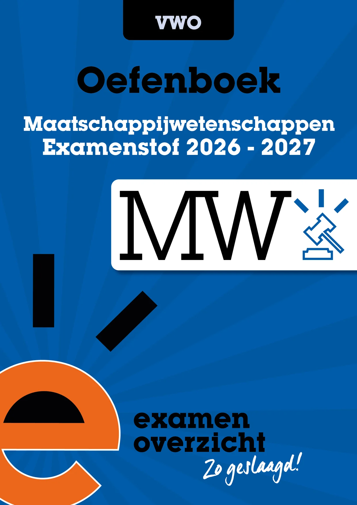 Omslag van Oefenboek maatschappijwetenschappen vwo