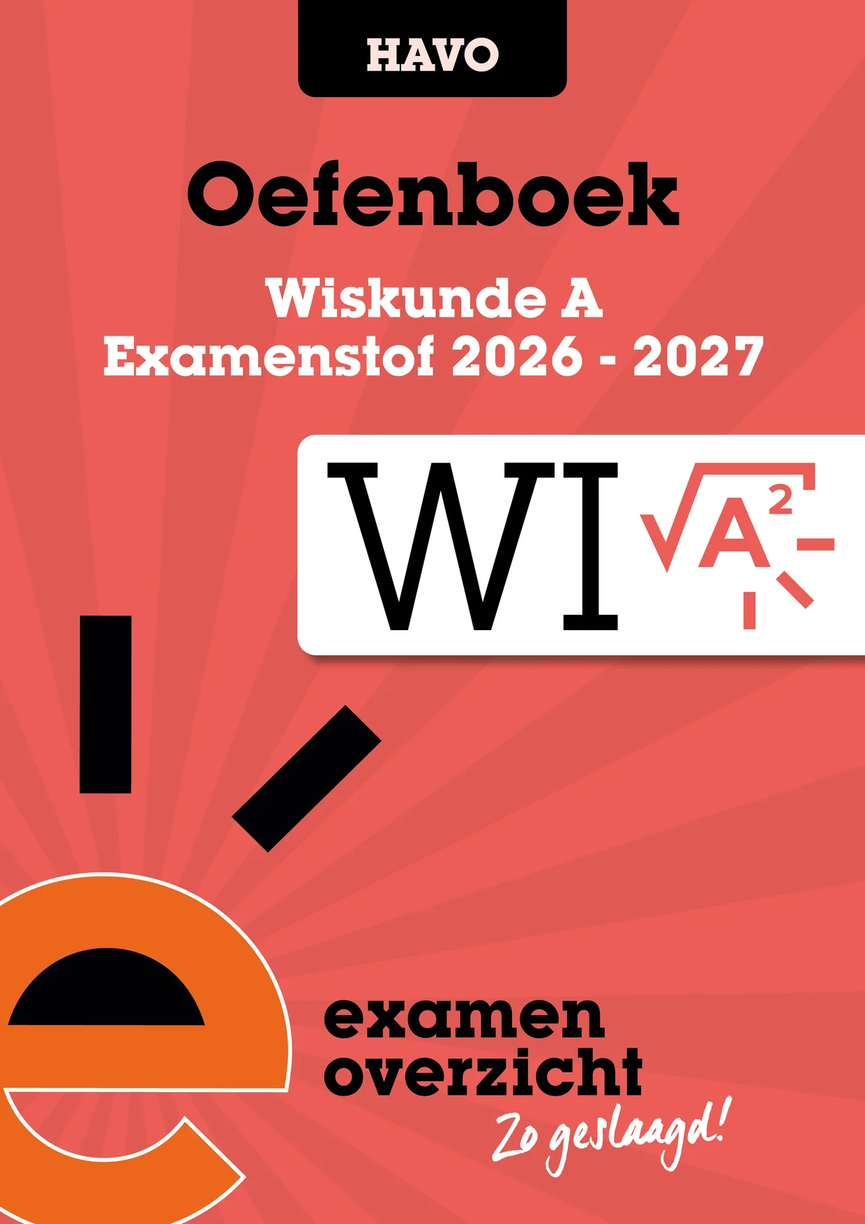 Omslag van Oefenboek wiskunde a havo