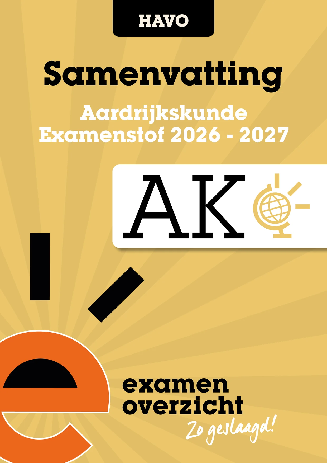 Omslag van Samenvatting aardrijkskunde havo