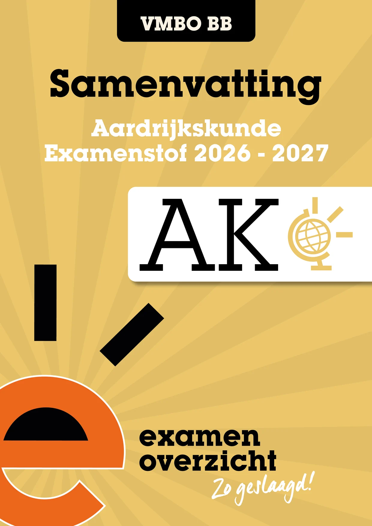 Omslag van Samenvatting aardrijkskunde vmbo-bb