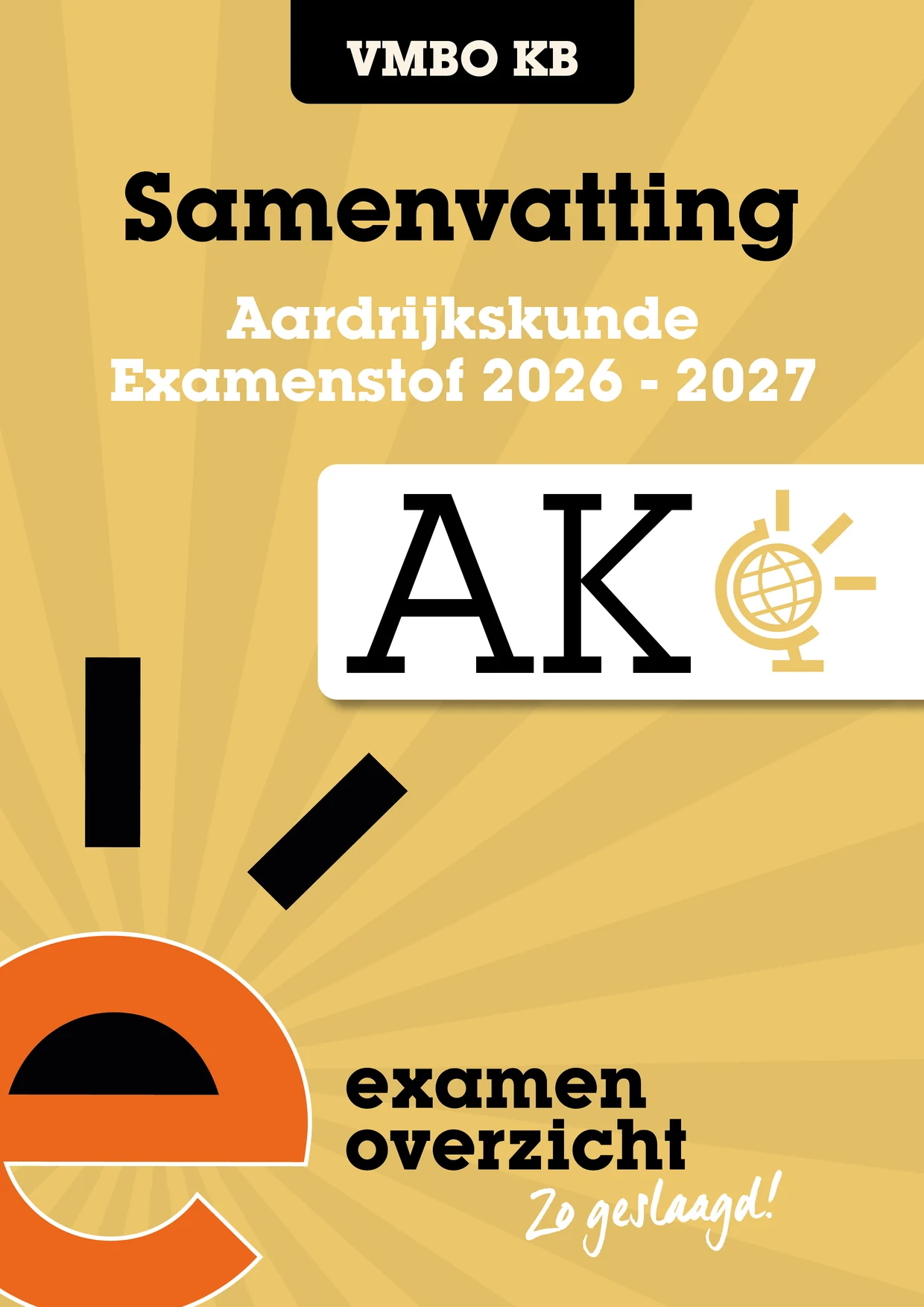 Omslag van Samenvatting aardrijkskunde vmbo-kb