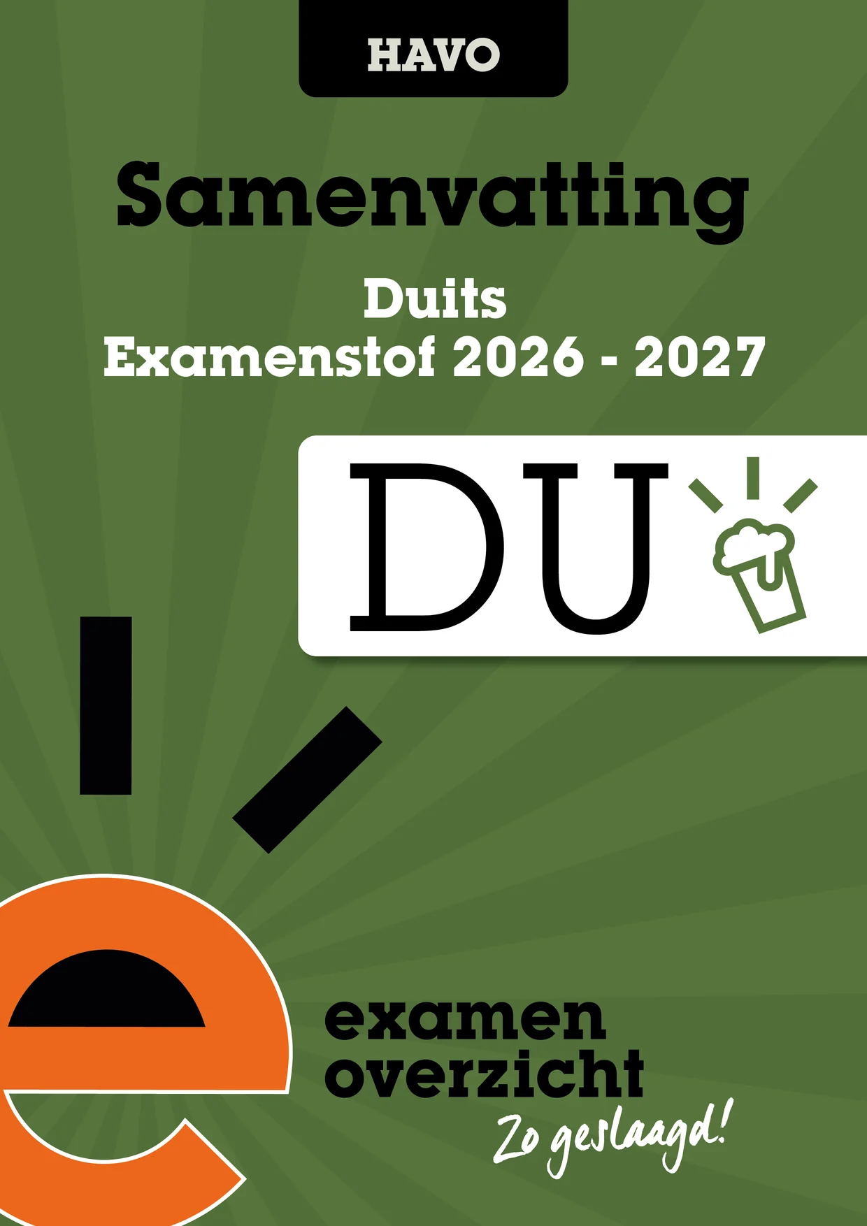 Omslag van Samenvatting Duits havo