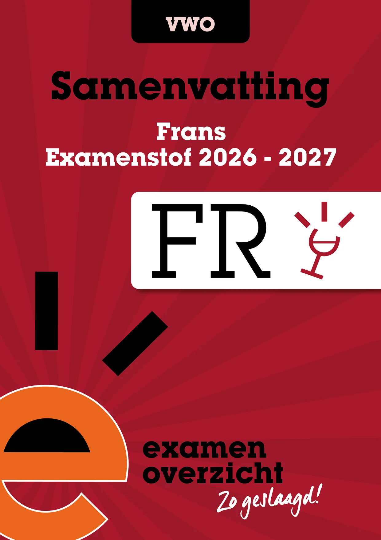 Omslag van Samenvatting Frans vwo