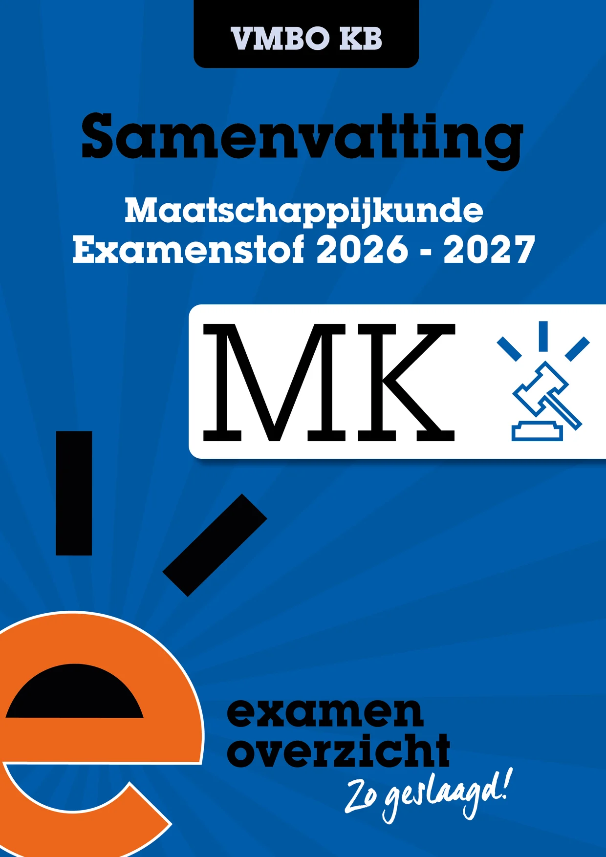 Omslag van Samenvatting maatschappijkunde vmbo-kb