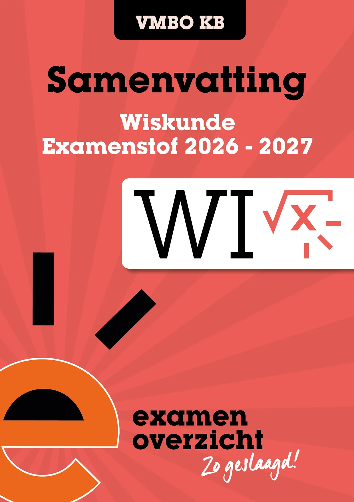 Omslag van Samenvatting wiskunde vmbo-kb