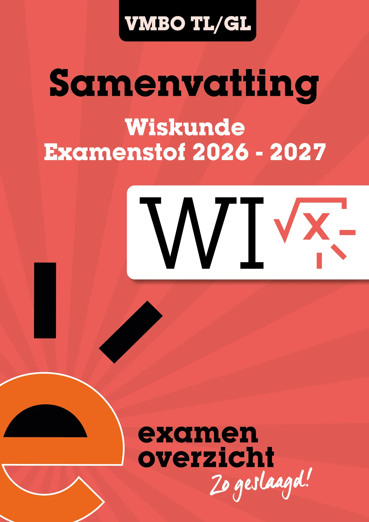 Omslag van Samenvatting wiskunde vmbo-tl